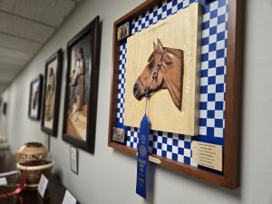 Treyton Oak Towers Gallery Hall features woodworking by Resident Bob VanBruggen
