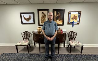 Treyton Oak Towers Resident Bob VanBruggen is a master woodworker