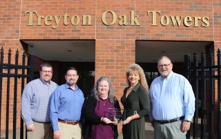Picture of Treyton Oak Towers leadership with members of Kentucky Employers' Mutual Insurance 2024
